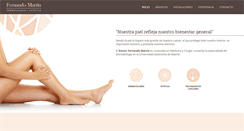 Desktop Screenshot of fernandomartindermatologo.com